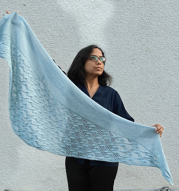 Leaf Lace Shawl Knitting Pattern