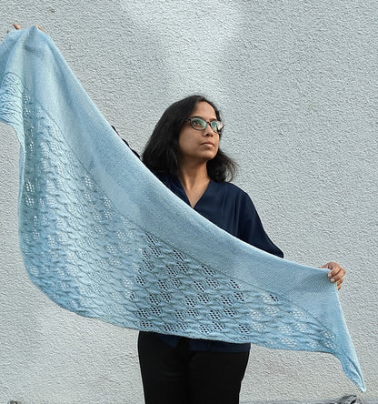 Leaf Lace Shawl Knitting Pattern