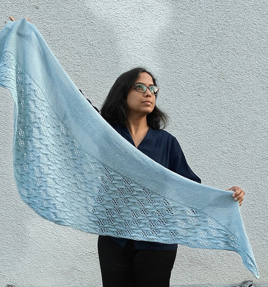 Leaf Lace Shawl Knitting Pattern