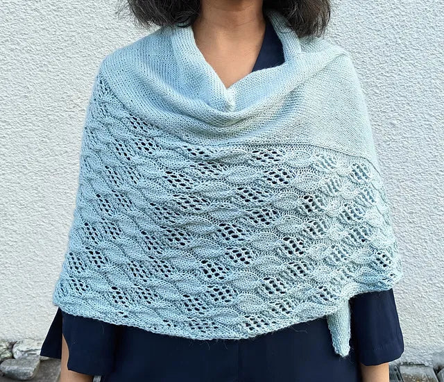 Leaf Lace Shawl Knitting Pattern