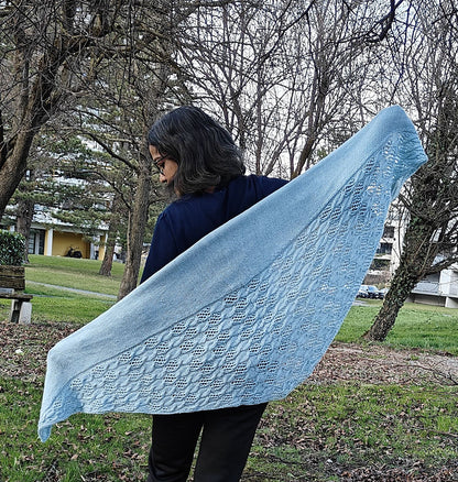 Leaf Lace Shawl Knitting Pattern