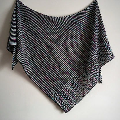 Zigzag Mosaic Shawl Knitting Pattern