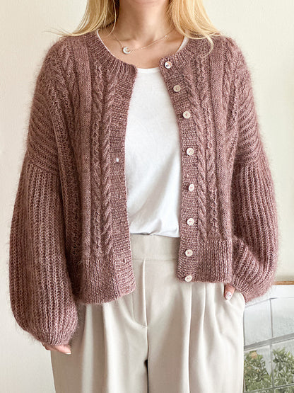 Soft Cable Cardigan Knitting Pattern