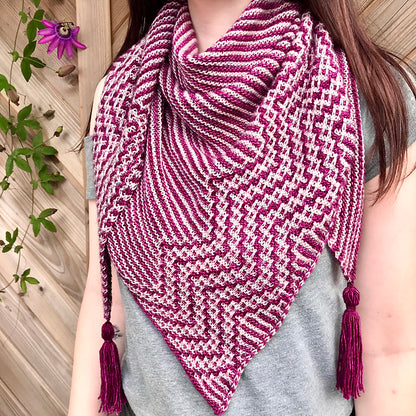 Zigzag Mosaic Shawl Knitting Pattern