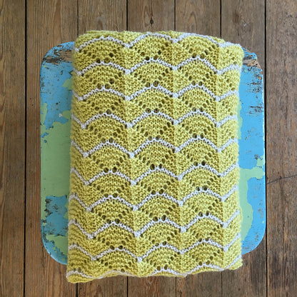 Beginner Chevron Blanket Knitting Pattern