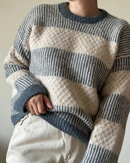 Soft Stripe Sweater Knitting Pattern
