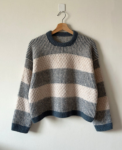 Soft Stripe Sweater Knitting Pattern