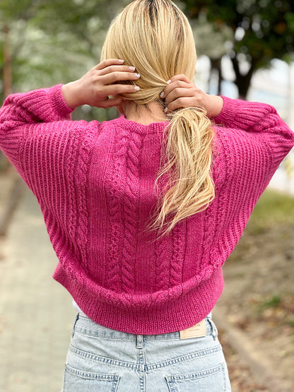 Soft Cable Cardigan Knitting Pattern