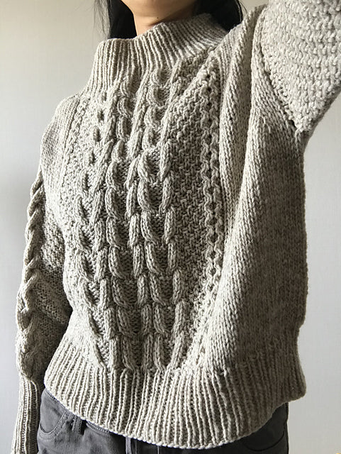 Classic Cable Sweater Knitting Pattern