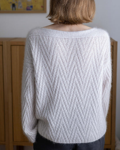 Chevron Rib Sweater Knitting Pattern