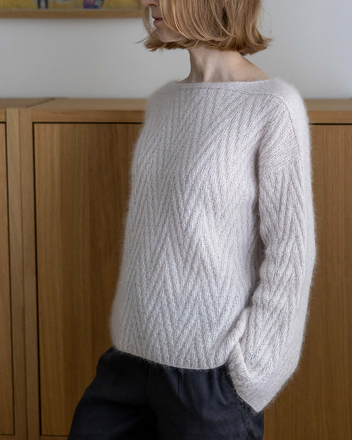 Chevron Rib Sweater Knitting Pattern