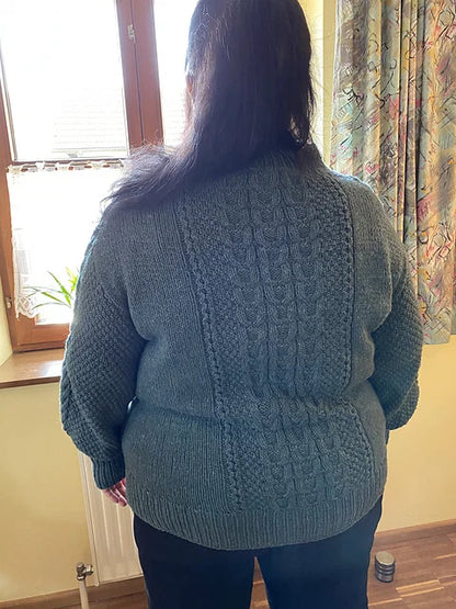 Classic Cable Sweater Knitting Pattern