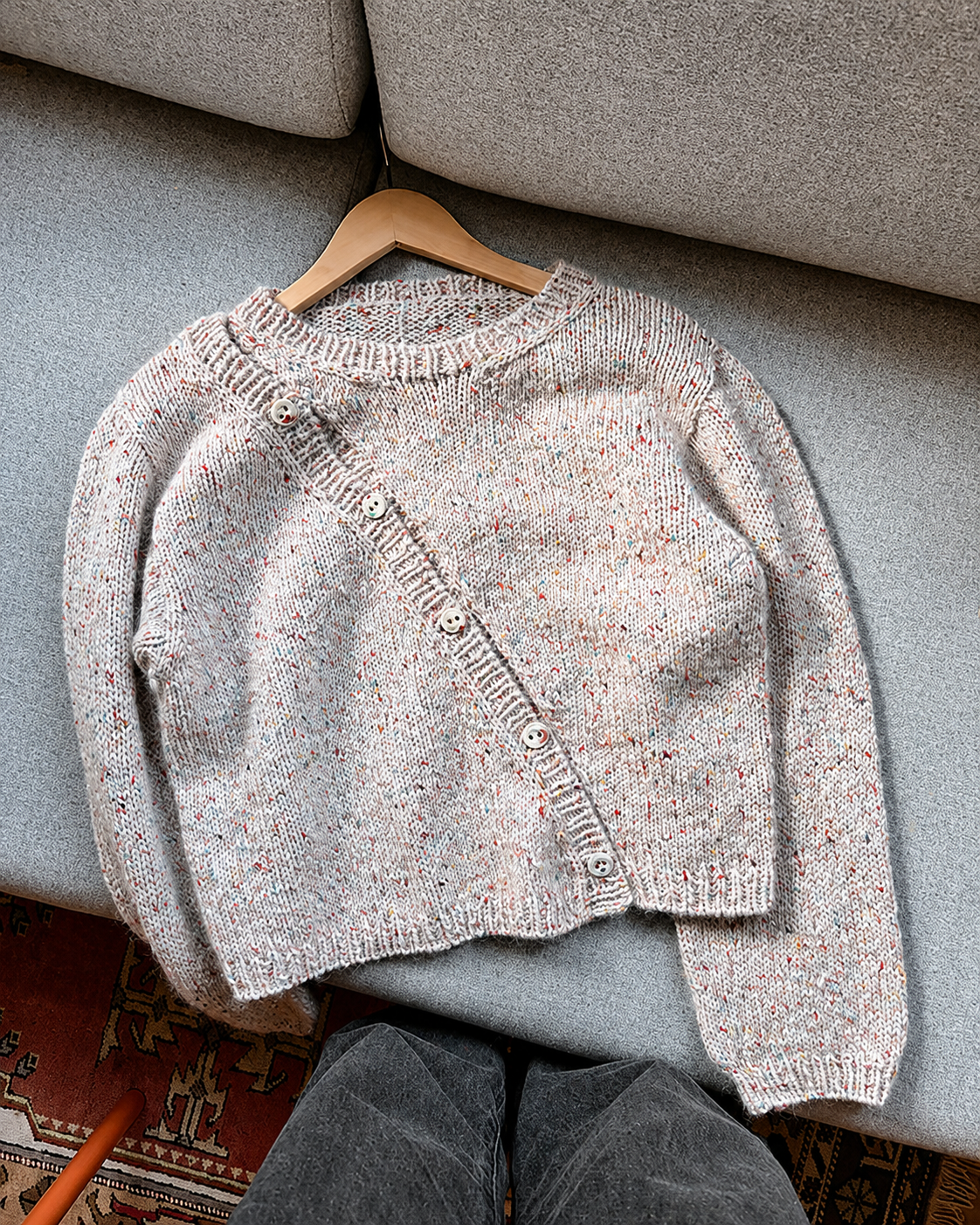Button Sweater Knitting Pattern