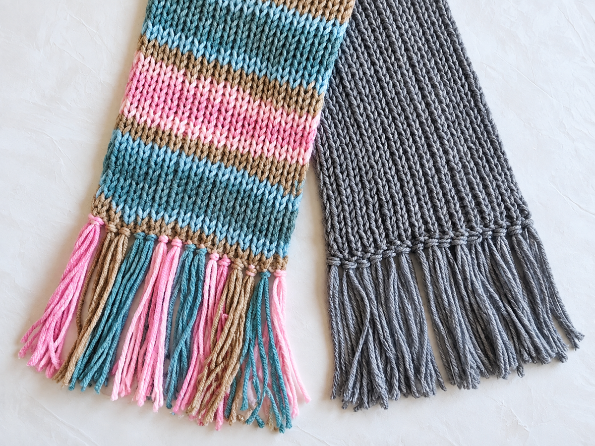 Cozy Tassel Scarf Knitting Pattern