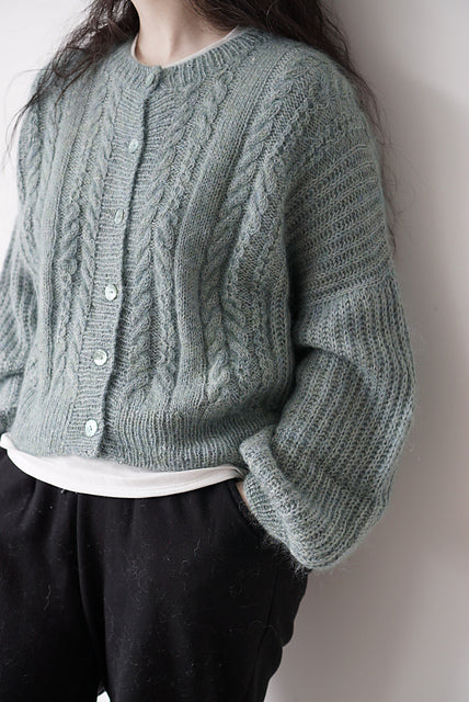 Soft Cable Cardigan Knitting Pattern