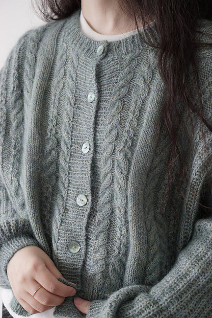 Soft Cable Cardigan Knitting Pattern