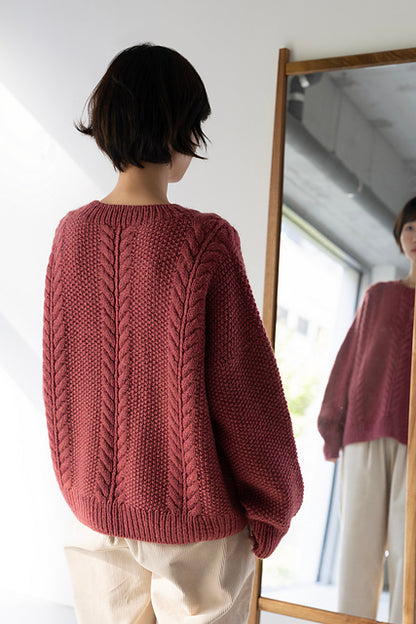 Leaf Sweater Knitting Pattern