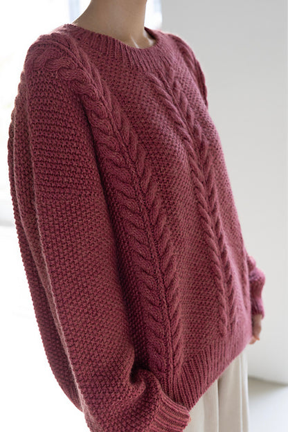 Leaf Sweater Knitting Pattern