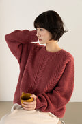 Leaf Sweater Knitting Pattern