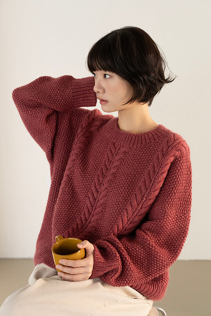 Leaf Sweater Knitting Pattern