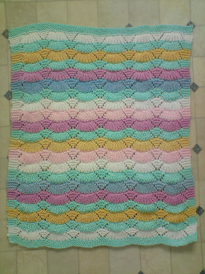 Seashell Blanket Knitting Pattern
