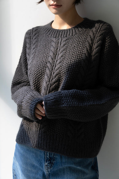 Leaf Sweater Knitting Pattern