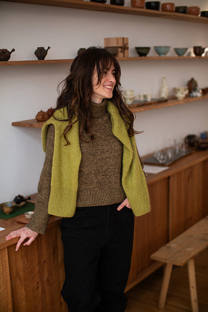 Turtleneck Pullover Knitting Pattern