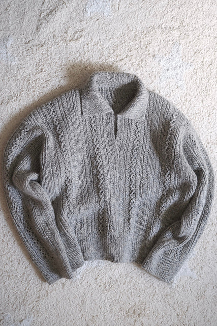 Textured Polo Knitting Pattern