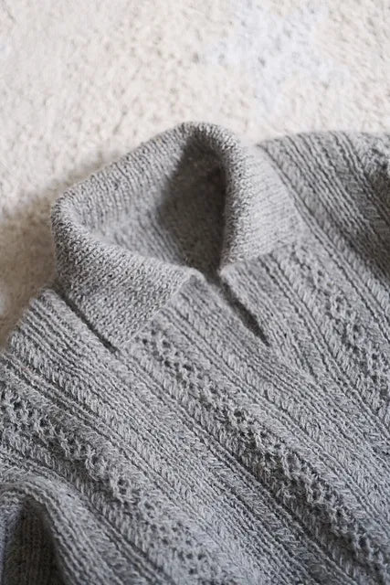 Textured Polo Knitting Pattern