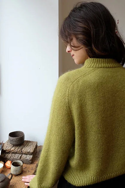 Turtleneck Pullover Knitting Pattern
