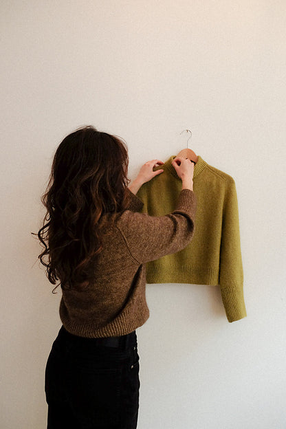 Turtleneck Pullover Knitting Pattern