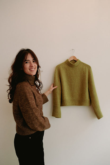 Turtleneck Pullover Knitting Pattern