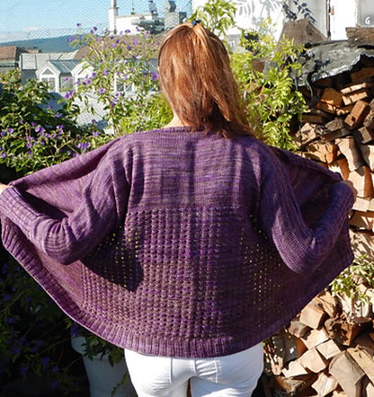 Lace Back Cardigan  Knitting Pattern