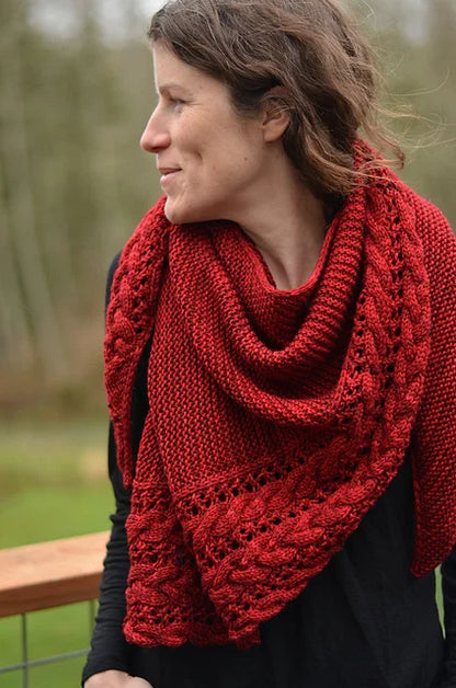 Cloudfall Shawl Knitting Pattern