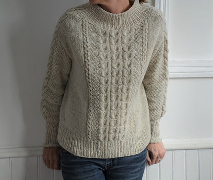 Classic Cable Sweater Knitting Pattern