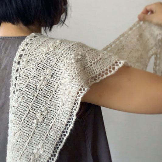 Bobble Mini Shawl Knitting Pattern