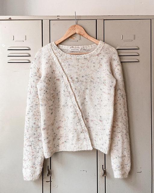 Asym Button Sweater Knitting Pattern