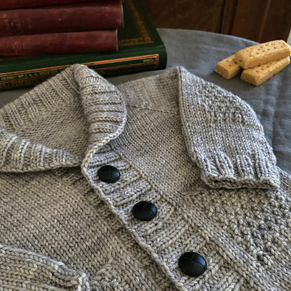 Textured Kids Cardigan Knitting Pattern