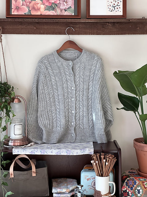 Soft Cable Cardigan Knitting Pattern
