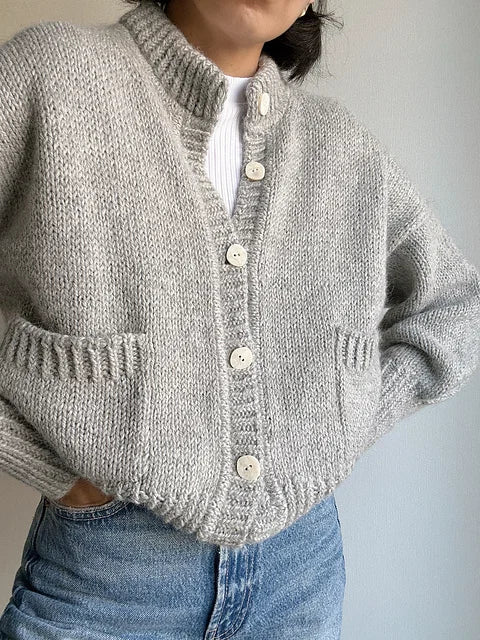 Oversized Drape Cardigan Knitting Pattern