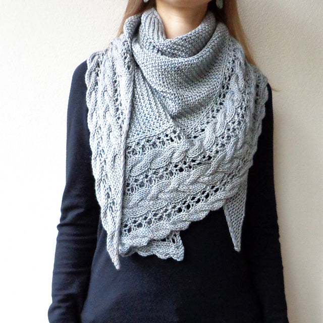 Cloudfall Shawl Knitting Pattern