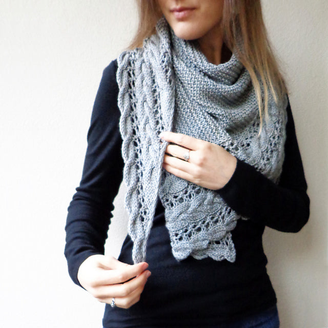 Cloudfall Shawl Knitting Pattern