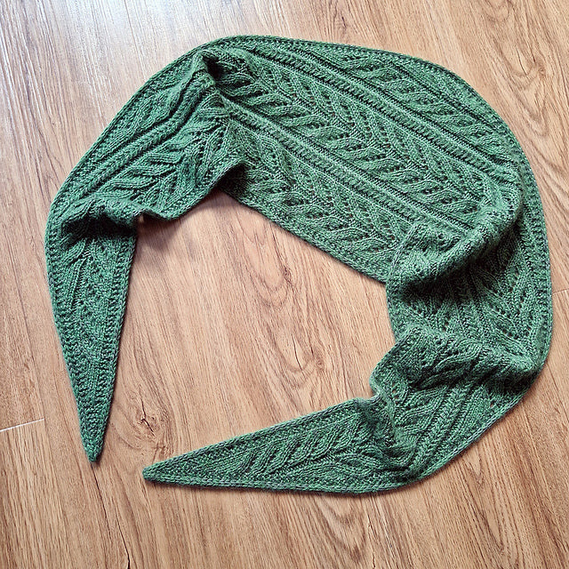 Botanical Lace Scarf Knitting Pattern
