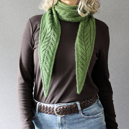 Botanical Lace Scarf Knitting Pattern