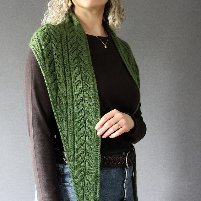 Botanical Lace Scarf Knitting Pattern