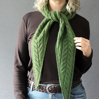 Botanical Lace Scarf Knitting Pattern