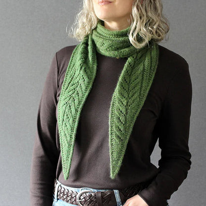 Botanical Lace Scarf Knitting Pattern