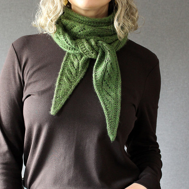 Botanical Lace Scarf Knitting Pattern