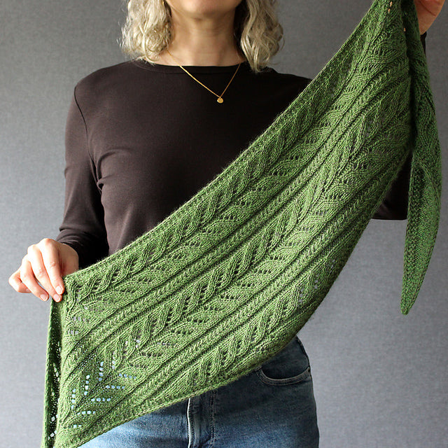 Botanical Lace Scarf Knitting Pattern
