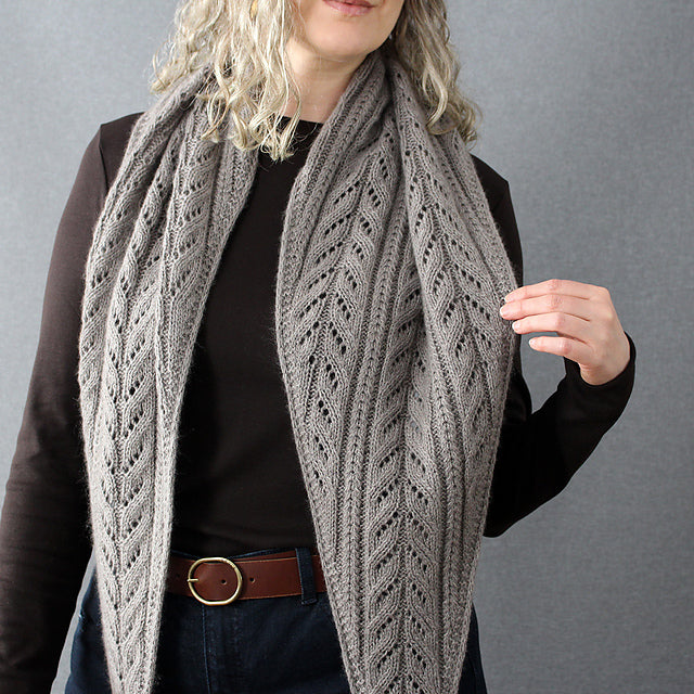 Fern Lace Wrap Knitting Pattern
